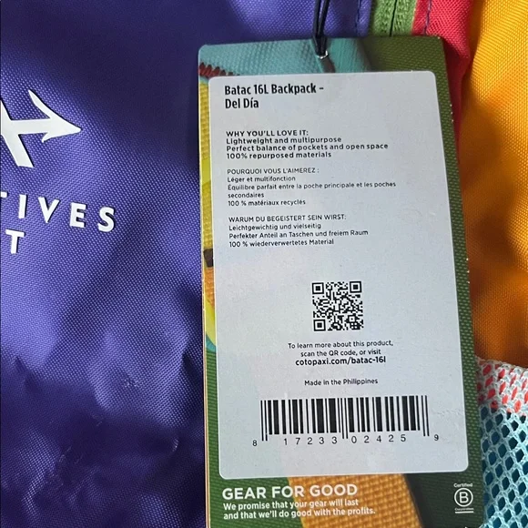 Cotopaxi Batac 16 L Del Dia Pack - Picture 4 of 9